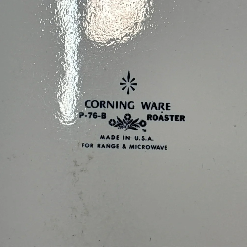 Vintage CorningWare Blue Cornflower P-76-B XL Roaster Pan 15